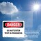 Signmission Do Not Enter Test In Progress Danger Sign, Plastic, 14in W x 10in L, 2PK OS-2PACK-DS-P-1014-L-2139 - alternate 3